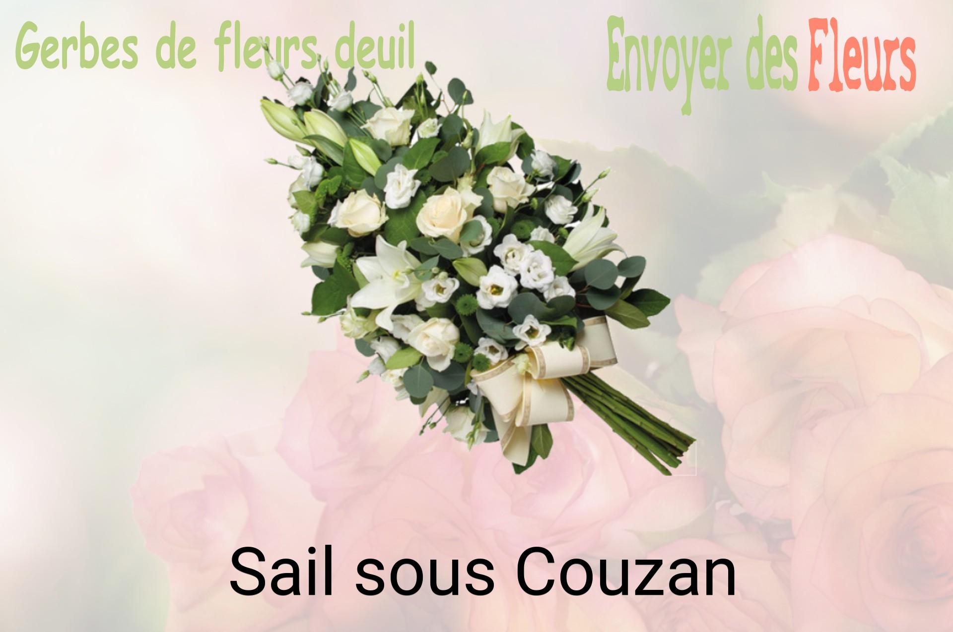 Gerbe de fleurs de deuil livrée à Sail-sous-Couzan